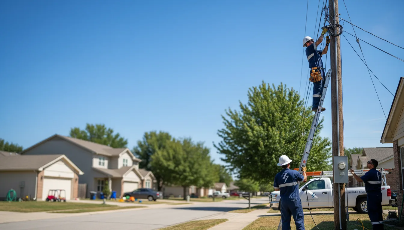 Residential electrician providing installation services in Menomonee Falls, WI